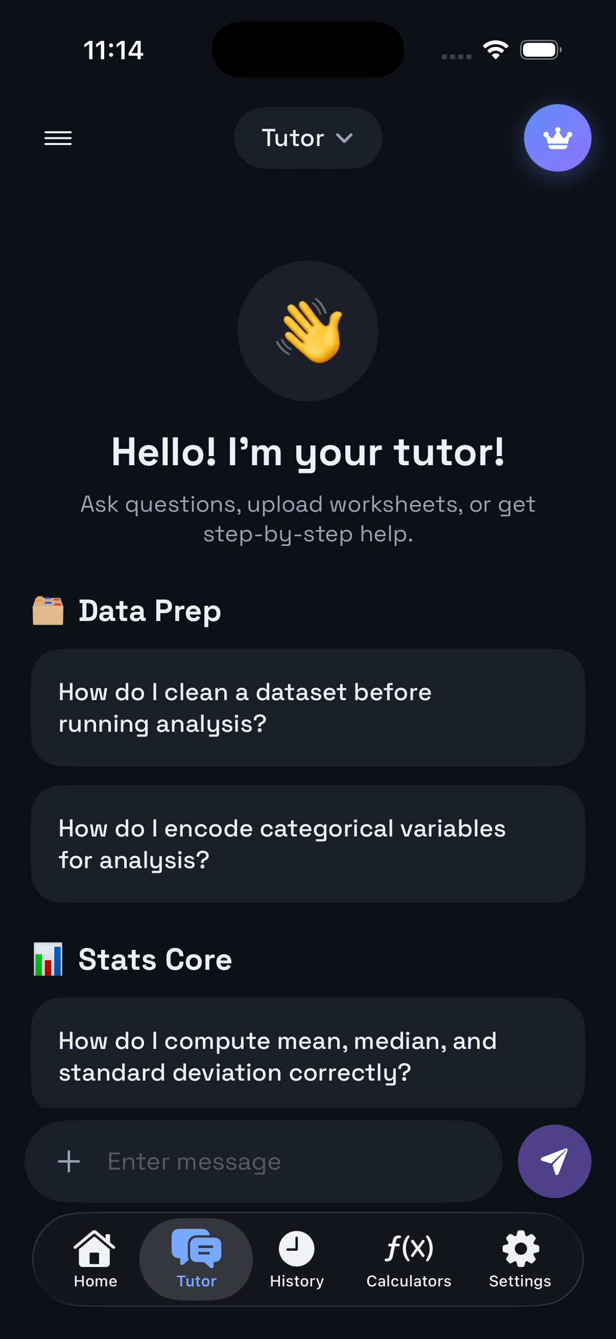 AI hair-care plan screen in dark mode