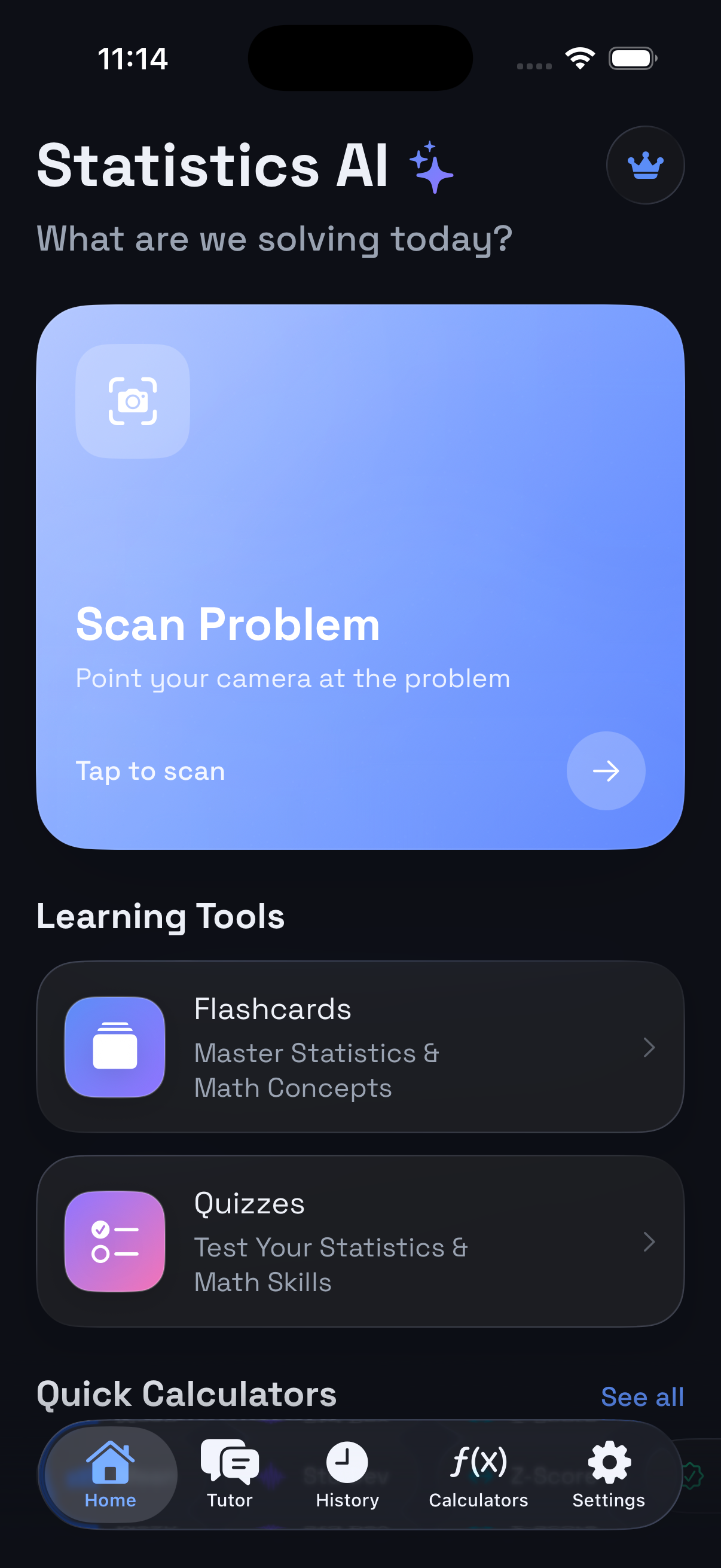Hair Care Routine Tracker home screen in dark mode